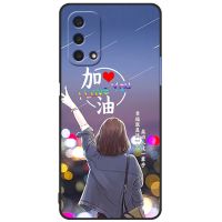 OPPOA93手机壳PEHM00男女5G镜头全包防摔磨砂硅胶软套A93新款简约 此生加油-XW OPPOA93[单壳]