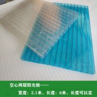 阳光板透明空心耐力板 雨棚蜂窝板PC多层塑料板 中空阳光房阳光瓦 6mm厚 颜色 尺寸联系客服
