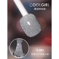 爆闪蹦迪反光碎钻胶美甲指甲油胶2021年新款流行色晶石猫眼甲油胶 [蹦迪碎钻胶:01-闪银] 8ML