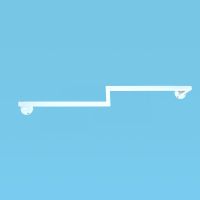 服装店展示架金色现代上墙壁挂式衣服架子装饰男女童装店正挂陈列 白色z字正挂80厘米长