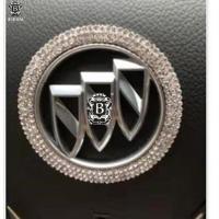 适用于别克车标镶钻君威朗君越昂科威昂克拉英朗改装饰车贴钻石 白钻(方向外圈/别克)请备注车型/年