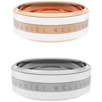 dw钛钢戒指饰品男女饰品配饰情侣对戒欧美潮流闺蜜指环情人节礼物 4 dw素圈白金色普通包装