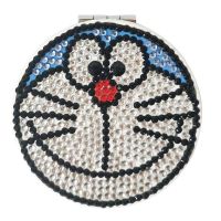 儿童粘钻石小画女孩随身点钻手工diy制作小镜子双面2020新款简单 机器猫小镜子