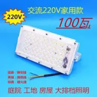 LED投光灯12V直流低压灯工厂射灯路灯广场门灯庭院灯户外灯透镜灯 家用电220V电压 款30瓦