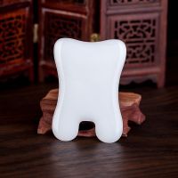 天然白玉石刮痧板面部灌肤全身通用脸部颈椎刮痧仪器家用瘦脸神器 天然白玉刮痧板1个