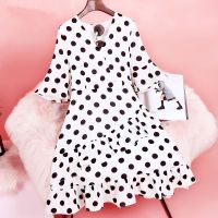 法式桔梗雪纺连衣裙2021年新款高腰鱼尾裙中长款遮肚显瘦夏天裙子 白色 S [80-90斤]