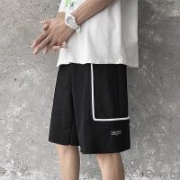 日系潮流阿美咔叽过膝宽松工装短裤男夏外穿潮牌ins嘻哈五分裤子 C12黑色[关注店铺送袜子]高品质 M [100-120
