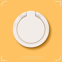 手机指环扣支架手指扣环中国风国潮仙鹤适用iPhone苹果懒人追剧男 象牙白