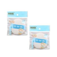 婴儿丝带粉扑宝宝爽身粉粉扑新生儿粉扑海绵绒毛超柔软痱子粉粉扑 2个装