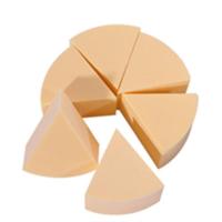 三角化妆海绵粉扑6块大号圆形粉扑24块海绵面扑干湿两用美甲工具 6块粉扑-肤色