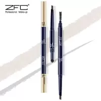 ZFC 立体三合一眉笔 眉粉带眉刷双头显色眉笔 M03(灰色)