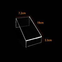 亚克力展示架陈列架橱窗摆放架化妆品架U型公仔玩具钱包透明鞋架 透明长19宽7.2*高3.3cm