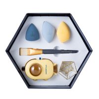 尔木萄美妆蛋星球礼盒干湿两用服帖不吃粉新手学生女平价彩妆蛋 尔木萄3个美妆蛋+收纳架+铺粉刷