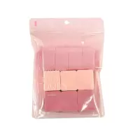 MINISO名创优品清新方形椭圆泡水大粉扑10个装化妆女干湿两用 清新方形椭圆泡水大粉扑10个装