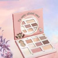 橘花朵花生眼影盘迪士尼奶茶盘哑光超闪不脱妆大地色学生日常新手 一盒 花生眼影盘