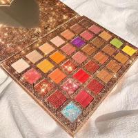 35色土豆泥质地眼影盘珠光哑光湿眼影大地色初学者学生盘 35色心形眼影 眼影单品