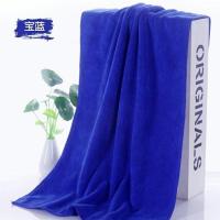 10条装 美容院理发店包头干发毛巾足疗发廊加厚超强吸水毛巾批发 蓝色 一条试用装