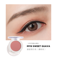 UNNY单色眼影闪粉哑光珠光亮片防水防汗不易晕染初学者小盘便携 柔粉色 M119 (哑光)