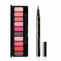 [彩妆套装可选][眼影盘+睫毛膏+眼线笔+眉笔+卸妆水+修容棒] 01西柚果汁 单买眼影