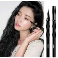 [48小时发货]NOVO美人鱼眼线笔女学生防水防汗不晕染不易掉色眼线细头初学者 经典款-1#黑色