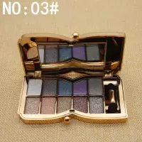 10色钻石眼影珠光一闪到底眼影盘带刷套装眼影盒彩妆韩国小熊同款 03