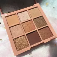 9色眼影9宫格橘棕眼影盘 南瓜色大地色不晕染不飞粉初学者眼影盘 9宫格眼影单品(不含刷)