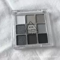 2021跨境insfany烟熏妆眼影9色衰败城市珠光哑光奶奶灰彩妆盘 305衰败城市烟熏盘 均码