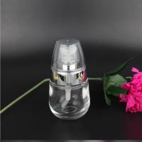 化妆品旅行加厚玻璃分装瓶蛋形透明喷雾瓶乳液面霜按压瓶补水细雾 30ml乳液瓶*1