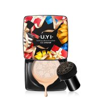 尤一蘑菇气垫头水光精华U.yibb霜cc遮瑕保湿持久不卡粉底液 亮肤色2盒+自然色2盒