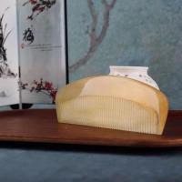 天然黄牛角梳子长发便携家用大号手柄半月按摩礼物防静电脱发 月梳