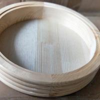 木桶本色碳色古风木盘螺纹盘木制寿司盘生鱼盘特色大盘鸡龙虾盘 24本色螺纹盘