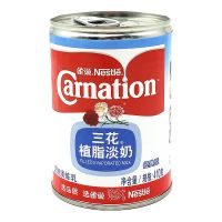 雀巢鹰唛炼乳350g 罐蛋挞液奶茶咖啡淡奶炼奶面包原装家用小包装 雀巢三花植脂淡奶410g*[1罐]