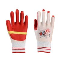 牛郎星胶片防滑防刺耐磨工地钢筋工加厚专用劳保防护手套 6双牛郎星198胶片