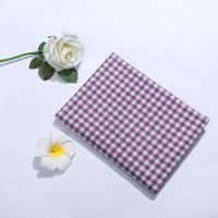 桌布棉麻布艺紫色格子日韩格子风餐桌布书桌学生宿舍少女心长方形 紫色格子 100*150cm