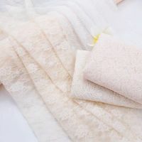 清仓白色蕾丝花边布料舞台婚礼纱幔台窗帘台桌布网纱婚庆道具 白色(花型随机) 1米