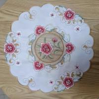 源头厂家供货各种尺寸家用蕾丝刺绣桌旗桌布茶几鞋柜电视柜盖巾 款式十六 40X40