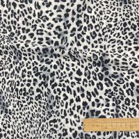 18经典豹纹印花复合花瑶布料连衣裙阔腿裤短裤连体衣面料 款式1-1 (半米价)