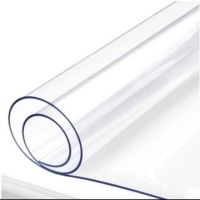 无味40*60圆角学生课桌垫桌布塑料胶垫透明软玻璃写字垫办公桌垫 透明1.0mm 35*55cm圆角