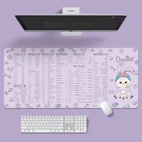 ps办公快捷键办公室大全鼠标垫超大号电脑可爱桌面书桌垫女excel 快捷键-黛兔公主 26x21cm*3mm(长x宽*厚