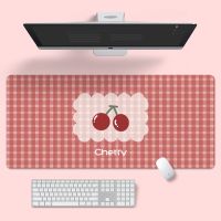 原创可爱鼠标垫超大创意INS潮大号游戏电脑女键盘办公男长桌垫 KE款-樱桃 26x21cm*3mm(长x宽*厚)