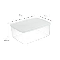 [48小时发货]大号四分格保鲜盒摆摊配料组合容器杂粮果蔬储物盒冷藏塑料密封盒 5.5升单格盒1套