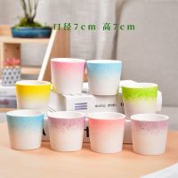 水培花盆陶瓷清仓水仙睡莲碗莲荷花水培容器多肉特大号盆栽铜钱草 Sx.*..透气盆1个