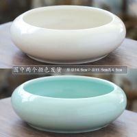 水仙花铜钱草水培花盆碗莲睡莲缸金钱草无孔陶瓷大号清仓多肉盆 DY两个9.9无孔