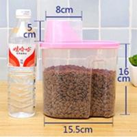 装面粉盛米的容器储存面箱子家用厨房放米面大米收纳盒米桶储 1个装[1.9L]