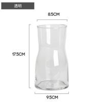 花瓶摆件客厅插花玻璃瓶小ins风北欧风鲜花透明百合花富贵竹干花 透明 薄 轻 透