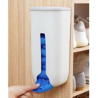 垃圾袋收纳盒神器整理塑料袋收集器壁挂厨房方便袋子抽取式免打孔 混色/随机色 1个装