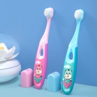儿童牙刷万毛软毛护龈去牙菌斑牙渍牙垢防蛀牙3~12岁宝宝牙刷 2支儿童牙刷(蓝+粉)