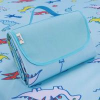 野餐垫防潮户外双人春秋野炊地垫防水草坪垫子郊游沙滩布垫露营垫 小恐龙 145cm*180cm