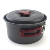 单人套锅铝合金氧化锅具户外装备野外用品炊具单锅 小号 小号(直径135*高71MM)