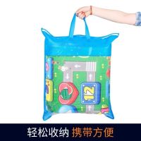 [送收纳袋]防水隔凉加厚野餐垫泡沫垫户外露营防潮沙滩爬爬垫子 正面背铝0.5厘米厚+送收纳袋 1.8米长X1.2米宽